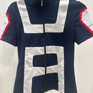My Hero Academia Sports Uniform cosplay- Navy and White Zip-Up jacket and pants